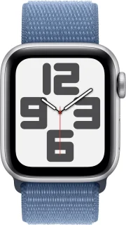 Apple Watch SE 40mm Silver Aluminium Winter Blue Sport Loop