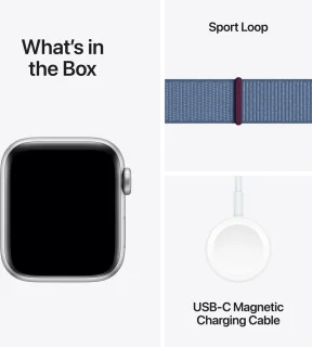 Apple Watch SE 40mm Silver Aluminium Winter Blue Sport Loop