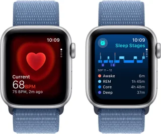 Apple Watch SE 40mm Silver Aluminium Winter Blue Sport Loop