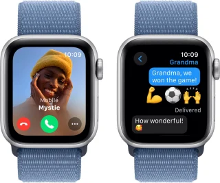 Apple Watch SE 40mm Silver Aluminium Winter Blue Sport Loop