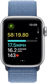 Apple Watch SE 40mm Silver Aluminium Winter Blue Sport Loop