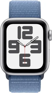 Apple Watch SE 40mm Silver Aluminium Winter Blue Sport Loop