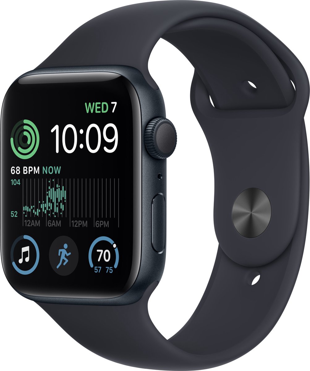 Apple Watch SE 44mm Middernacht Aluminium