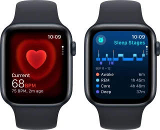 Apple Watch SE 44mm Midnight Aluminium Midnight Sport Band S/M
