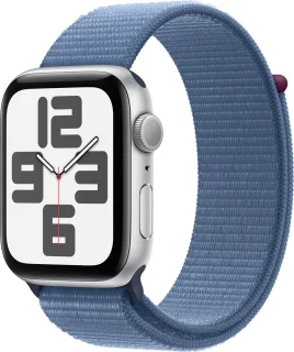 Apple Watch SE 44mm Silver Aluminium Winter Blue