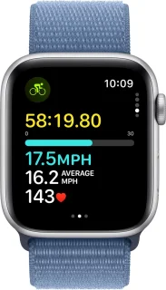 Apple Watch SE 44mm Silver Aluminium Winter Blue