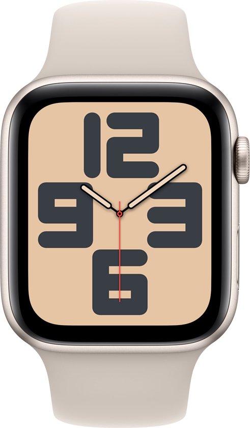 Apple Watch SE 44mm Starlight Aluminium Starlight Sport Band S/M