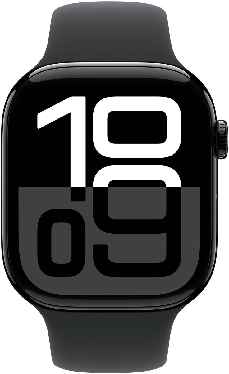 Apple Watch Series 10 42mm Zwart Aluminium M/L