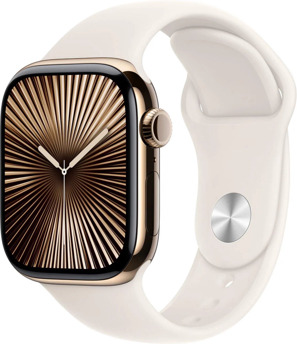 Apple Watch Series 10 46mm Gouden Titanium M/L