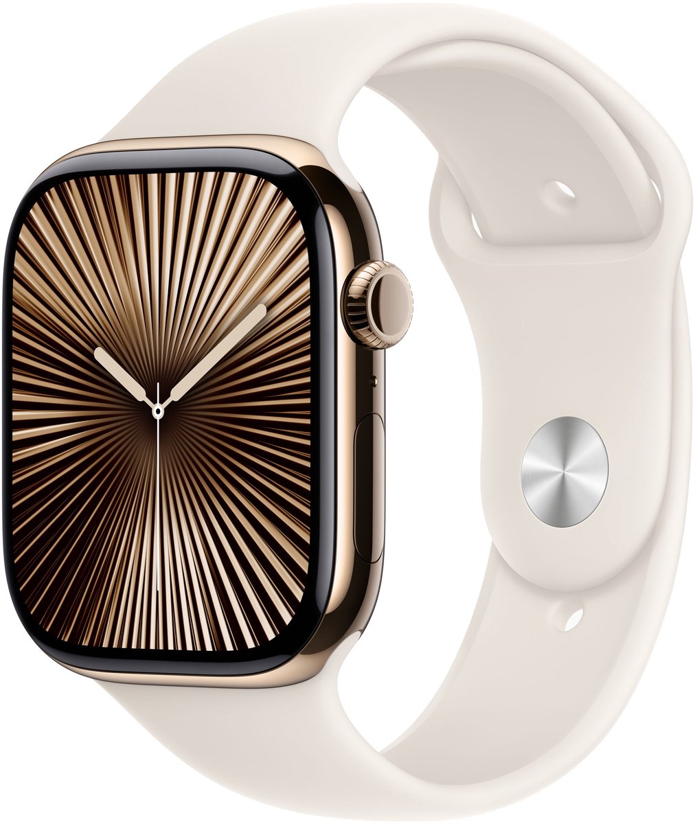 Apple Watch Series 10 46mm Gouden Titanium M/L