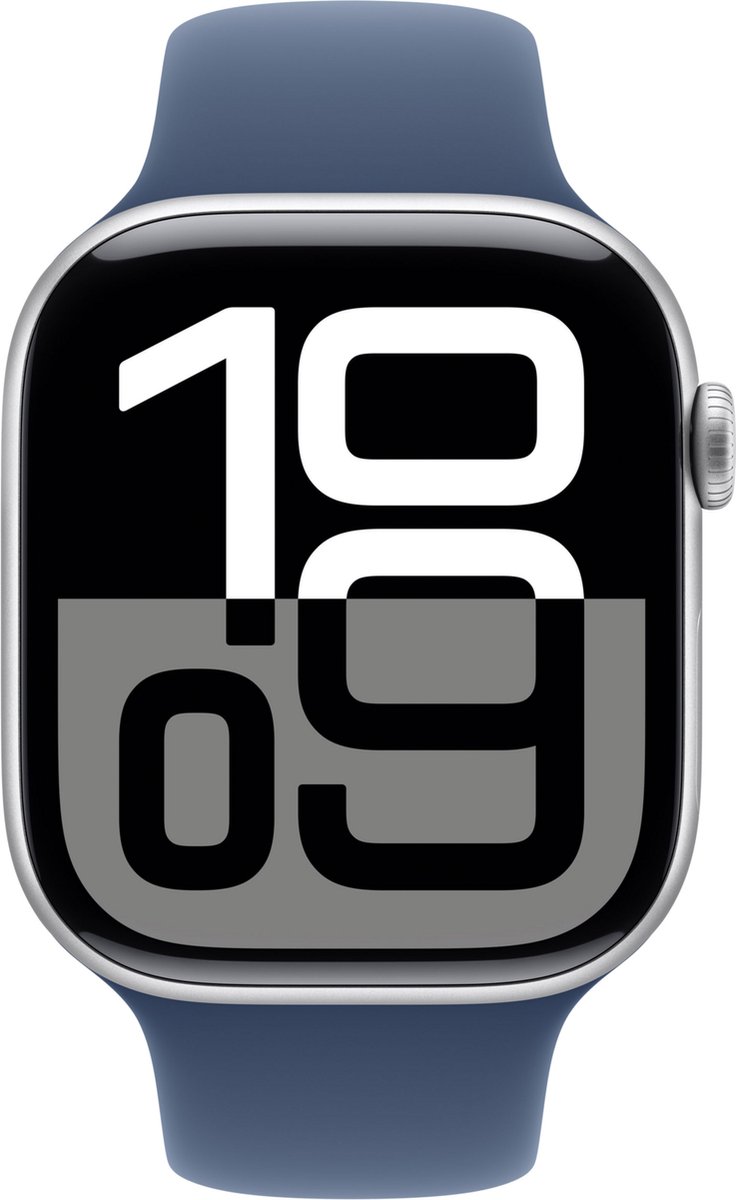 Apple Watch Series 10 46mm Zilver Aluminium M/L Denim