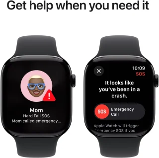 Apple Watch Series 10 46mm Zwarte Aluminium M/L