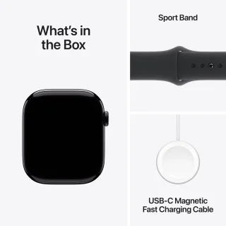 Apple Watch Series 10 46mm Zwarte Aluminium M/L