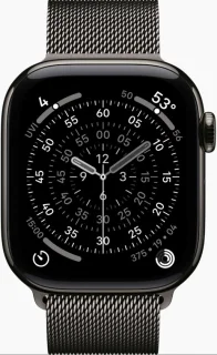 Apple Watch Series 11 46 mm Slate Titanium - Slate Milanese Loop M/L
