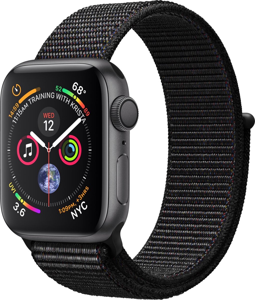 De Apple Watch Series 4 GPS 40mm Grey Aluminum Black Sport Loop in één oogopslag