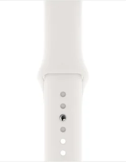 Apple Watch Series 5 GPS + Cellular 44mm Silver Aluminum White Band