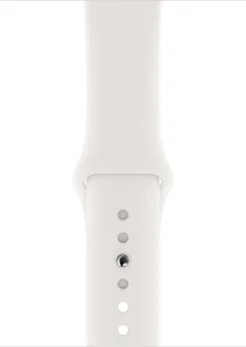 Apple Watch Series 5 GPS + Cellular 44mm Silver Aluminum White Band