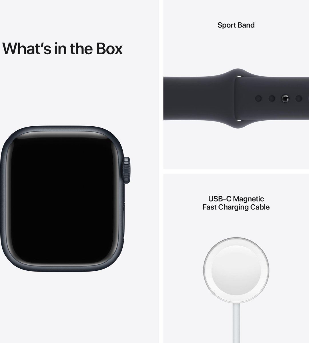 Apple Watch Series 7 41mm Middernacht