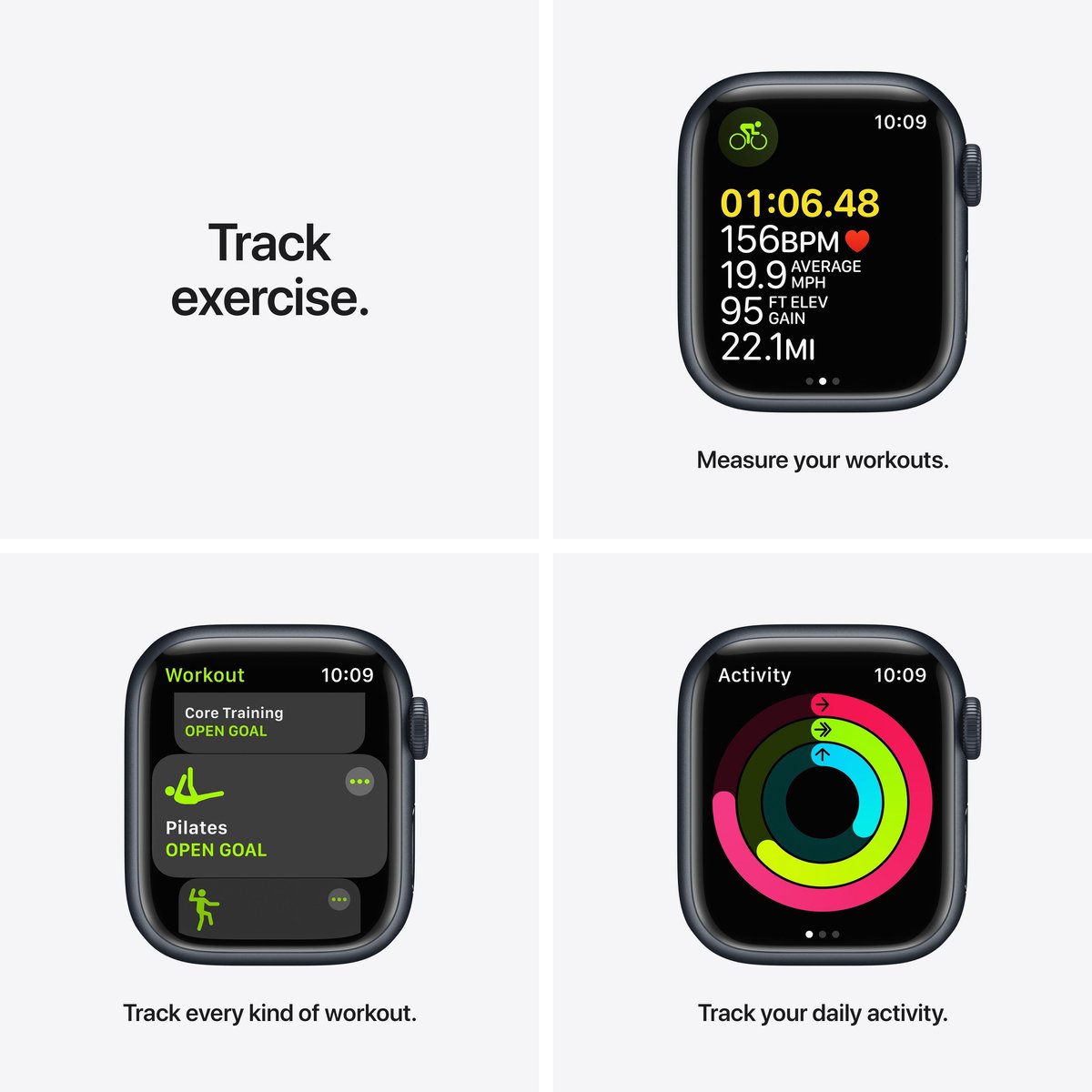 Apple Watch Series 7 41mm Middernacht