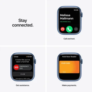 Apple Watch Series 7 45mm Blauw