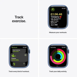 Apple Watch Series 7 45mm Blauw