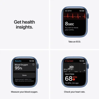 Apple Watch Series 7 45mm Blauw