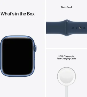 Apple Watch Series 7 45mm Blauw