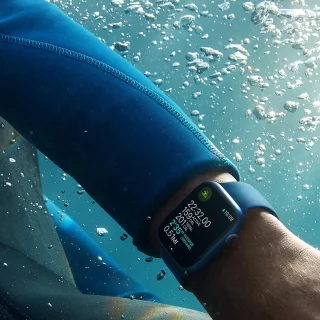 Apple Watch Series 7 45mm Blauw
