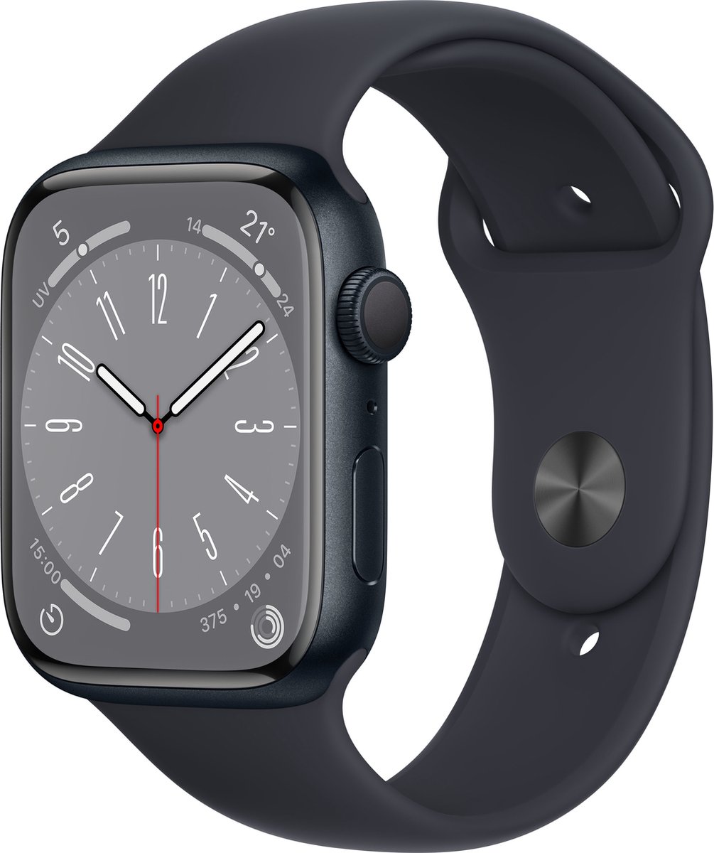 Apple Watch Series 8 41 mm Zwart GPS