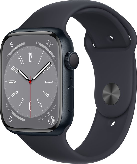Apple Watch Series 8 41 mm Zwart GPS