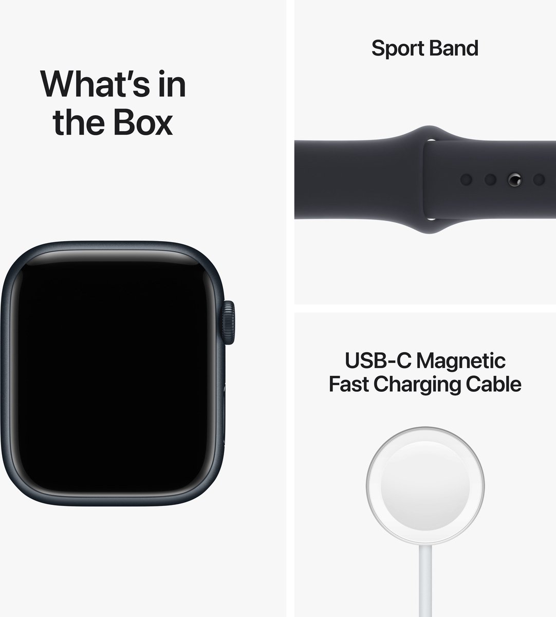 Apple Watch Series 8 41mm Middernacht Aluminium