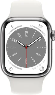 Apple Watch Series 8 41mm Zilver Roestvrijstaal 4G