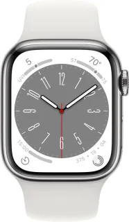Apple Watch Series 8 41mm Zilver Roestvrijstaal 4G