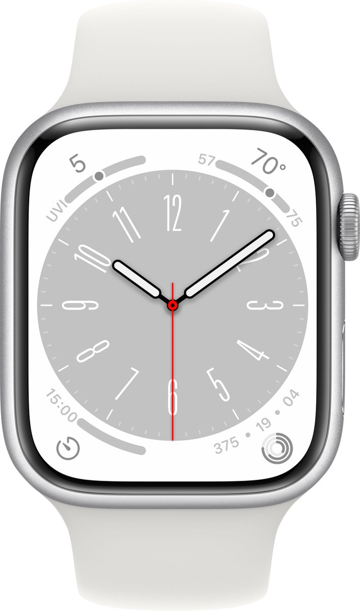 Apple Watch Series 8 45mm 4G Zilver Alumnium
