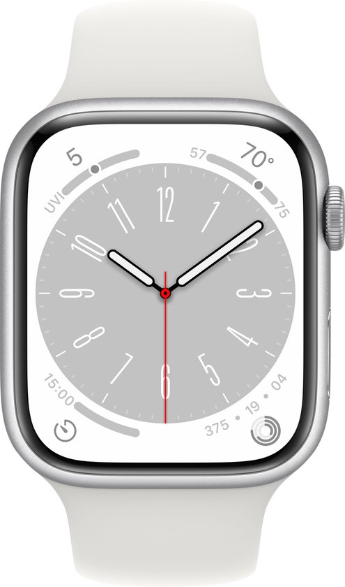 Apple Watch Series 8 45mm 4G Zilver Alumnium