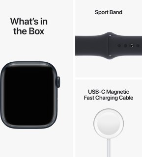 Apple Watch Series 8 45mm Middernacht Aluminium 4G