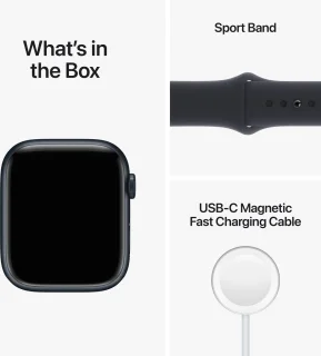 Apple Watch Series 8 45mm Middernacht Aluminium