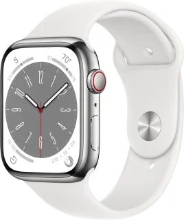 Apple Watch Series 8 45mm Roestvrijstaal Zilver 4G