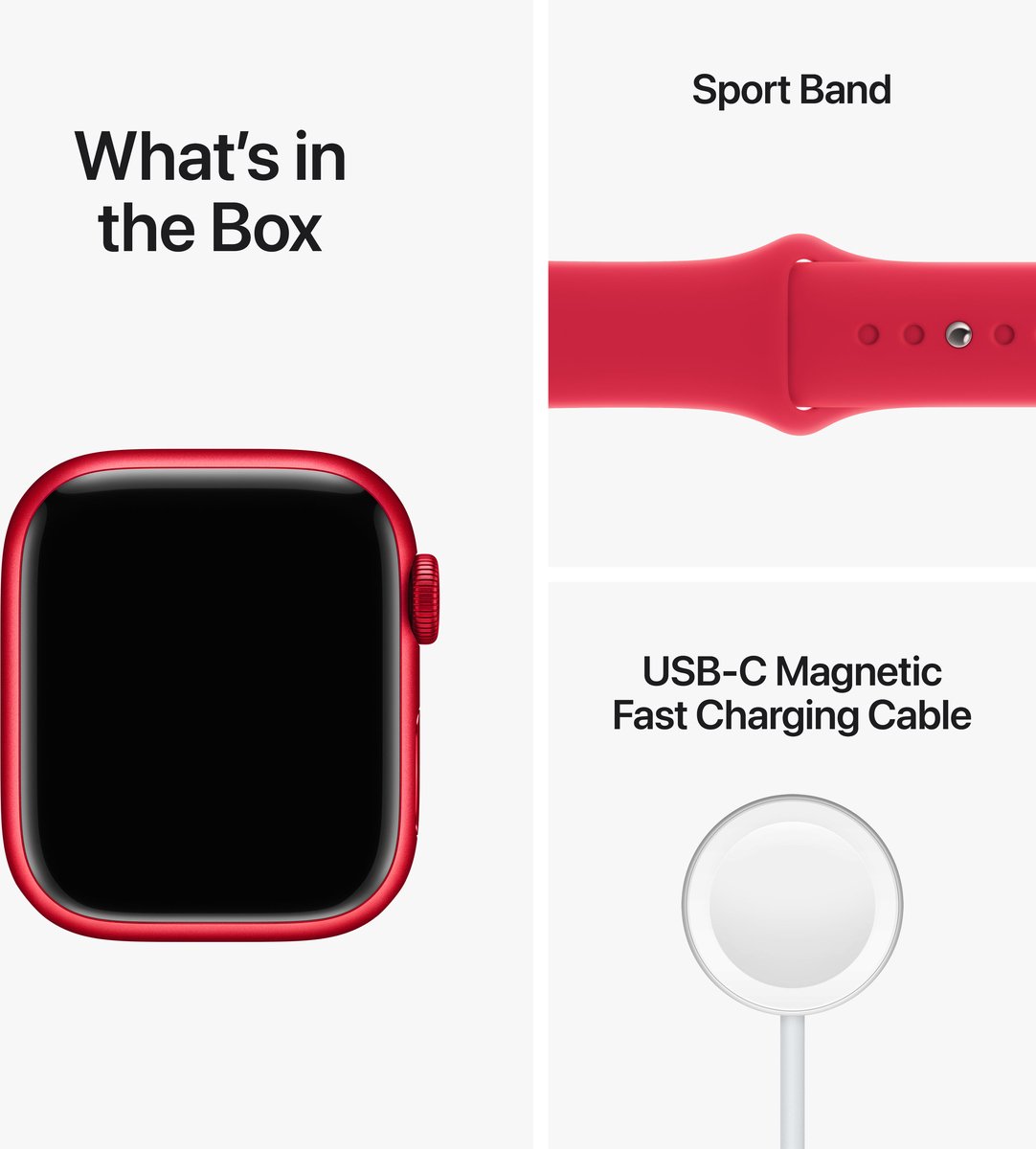 Apple Watch Series 8 45mm Rood Aluminium 4G
