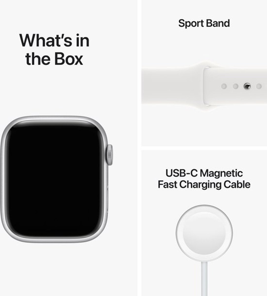 Apple Watch Series 8 45mm Zilver Aluminium