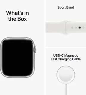 Apple Watch Series 8 45mm Zilver Aluminium