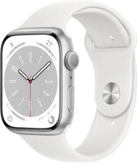 Apple Watch Series 8 45mm Zilver Aluminium