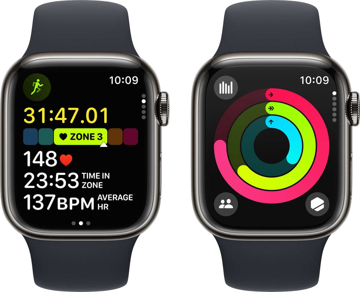 Apple Watch Series 9 41mm Graphite Stainless Steel GPS + Cellular