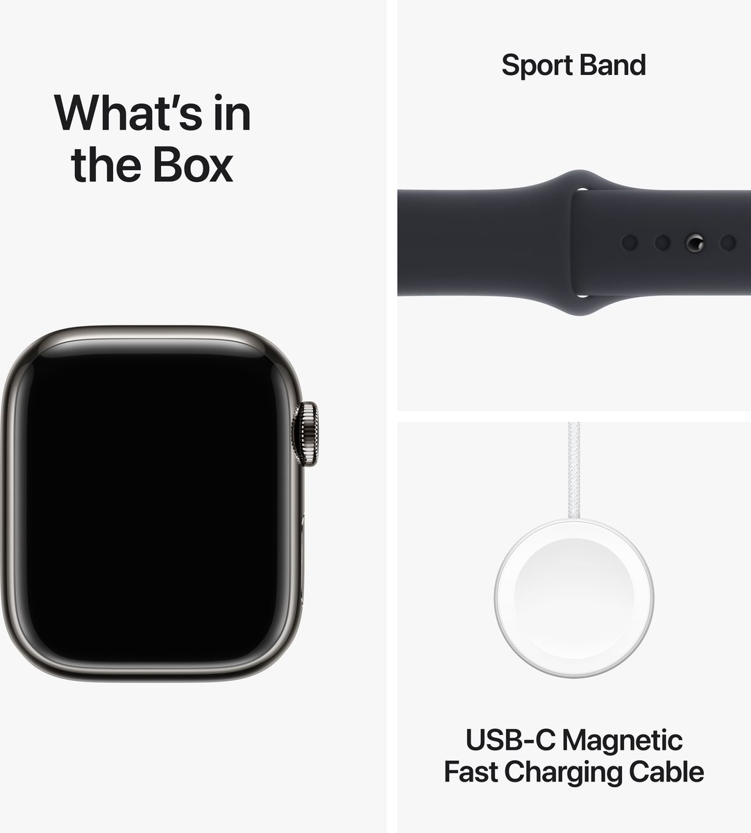 Apple Watch Series 9 41mm Graphite Stainless Steel GPS + Cellular