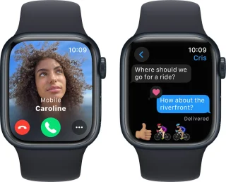 Apple Watch Series 9 41mm Midnight Aluminium - Midnight Sportband S/M