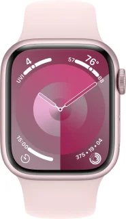 Apple Watch Series 9 41mm Pink Aluminium - Light Pink Sportband S/M