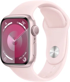 Apple Watch Series 9 41mm Pink Aluminium - Light Pink Sportband S/M