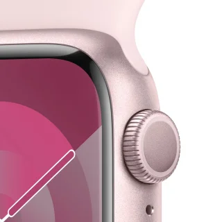 Apple Watch Series 9 41mm Pink Aluminium - Light Pink Sportband S/M