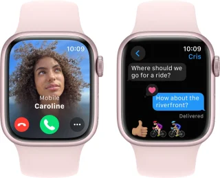 Apple Watch Series 9 41mm Pink Aluminium - Light Pink Sportband S/M