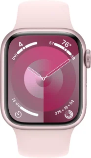 Apple Watch Series 9 41mm Pink Aluminium - Light Pink Sportband S/M